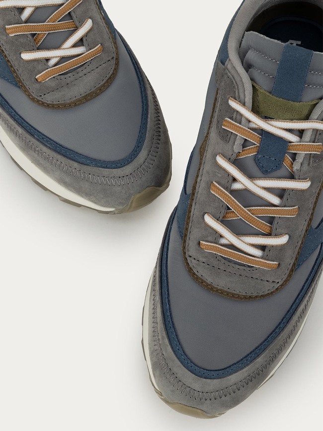 Tenis Hoff Simbu Hombre Grises Azules | DCLO-75930