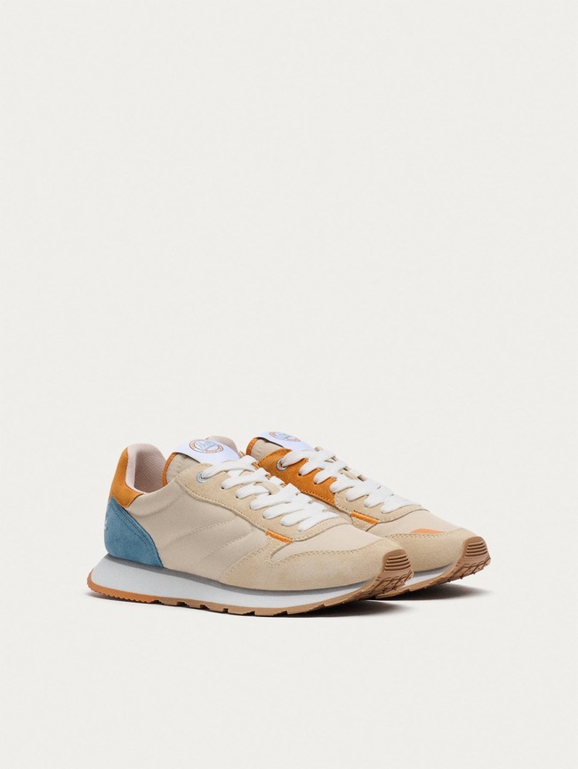 Tenis Hoff Sparta Mujer Grises Naranjas | HETY-86041