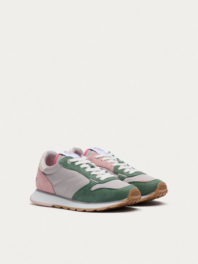 Tenis Hoff Syracuse Mujer Verdes Rosas Grises | JWAU-43782