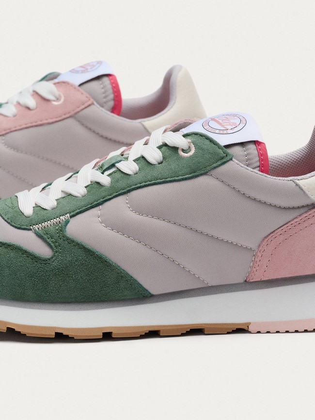 Tenis Hoff Syracuse Mujer Verdes Rosas Grises | JWAU-43782