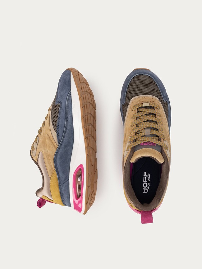 Tenis Hoff Toronto Bay Mujer Azul Marino Marrom | QCZY-02568