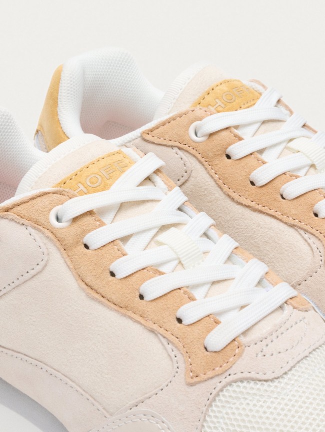Tenis Hoff Toulouse Mujer Beige Blancos | NJEU-89153