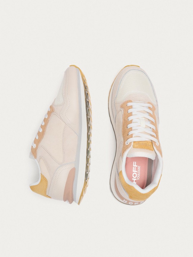 Tenis Hoff Toulouse Mujer Beige Blancos | NJEU-89153